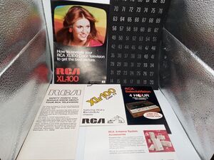 RCA ColorTrak XL-100 Color TV 1989 Owners Manual W/ Original Documents & Numbers